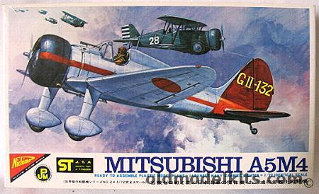Nichimo 1/72 TWO Mitsubishi Type 96 A5M4 Claude, S-7202-200 plastic model kit